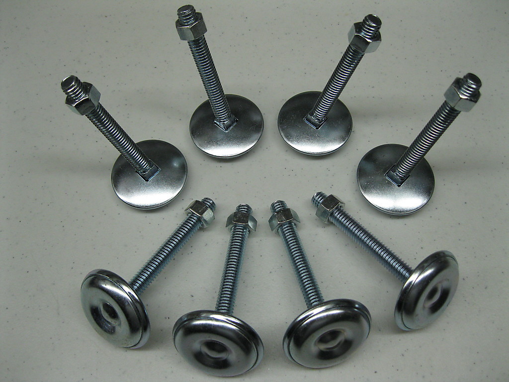 8 NEW 3" HEAVY DUTY LEG LEVELERS Lot Stern Williams Bally Gottlieb Sega Pinball