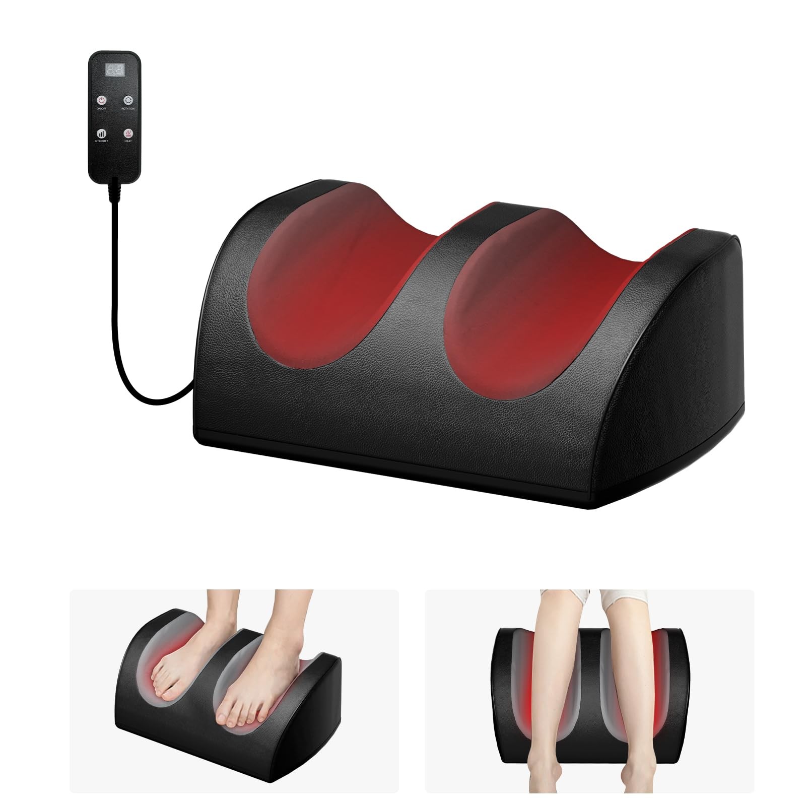 Foot Massager with Heat and Foot Massage, Foot Massager with Cord Remote Cont...