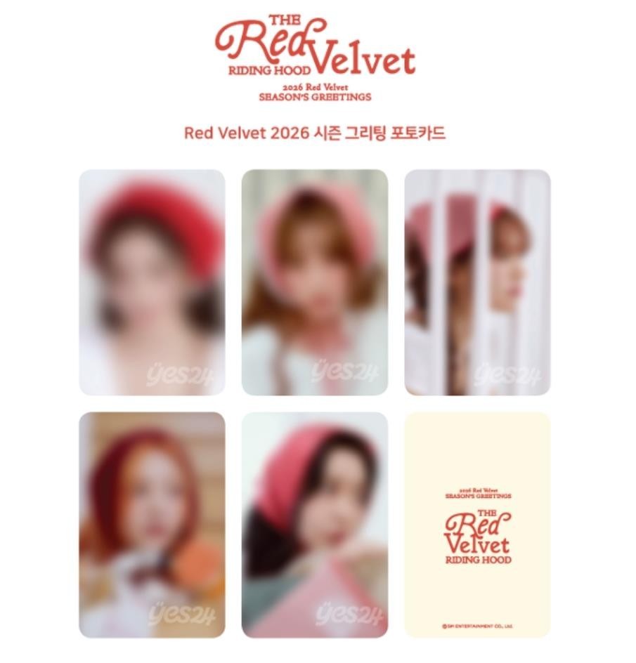 RED VELVET 2026 SEASON'S GREETINGS YES24 YES 24 POB PHOTOCARD PHOTO CARD ONLY
