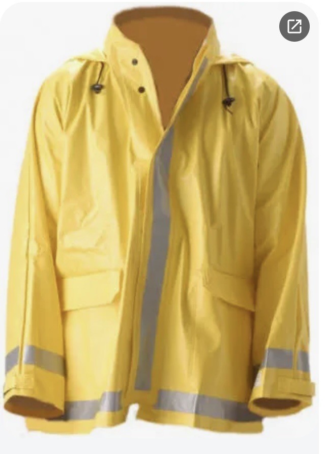 NASCO ARCLITE RAIN JACKET 1103JY Flame Resistant And Electric Arc Resistant L