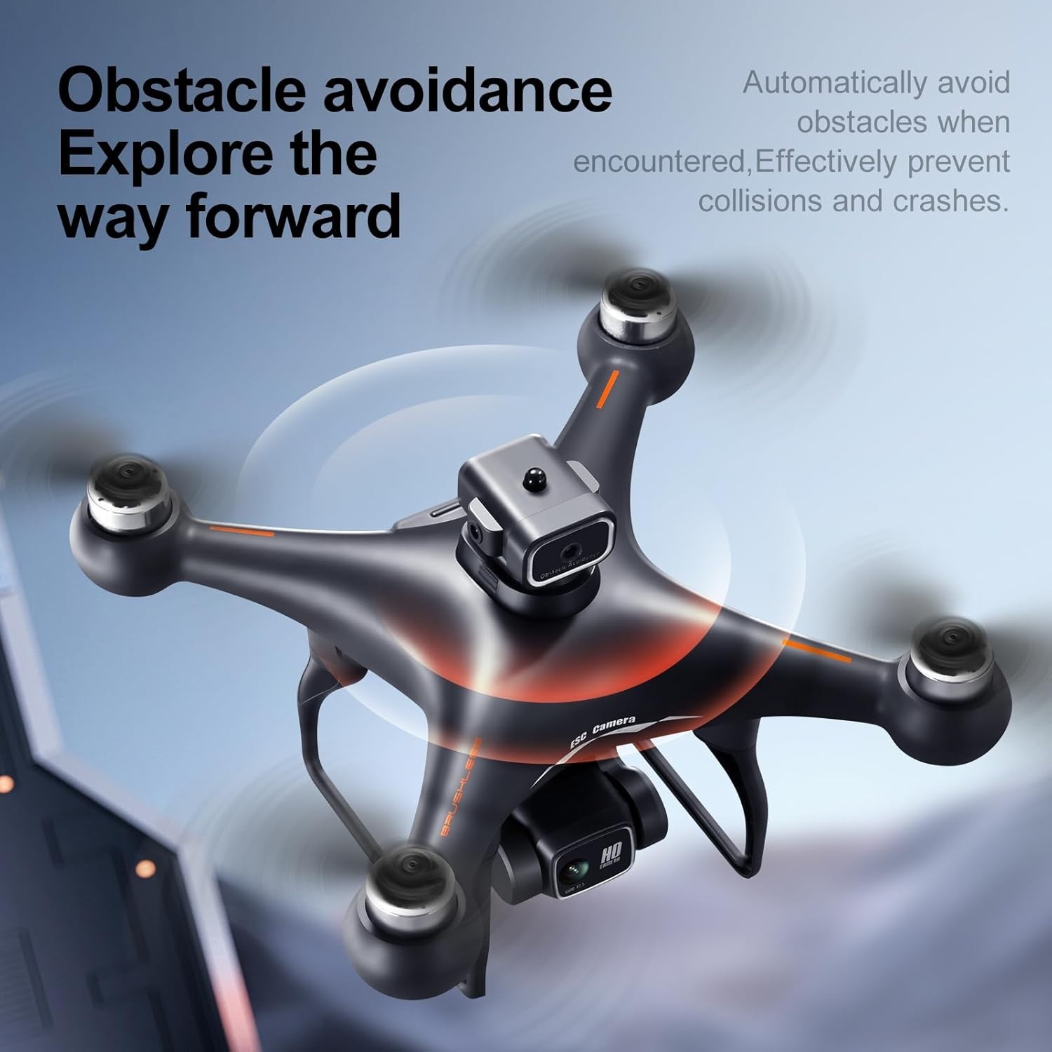 Hobby Drone with Screen Remote 1080P Dual Camera 2 Batteries White