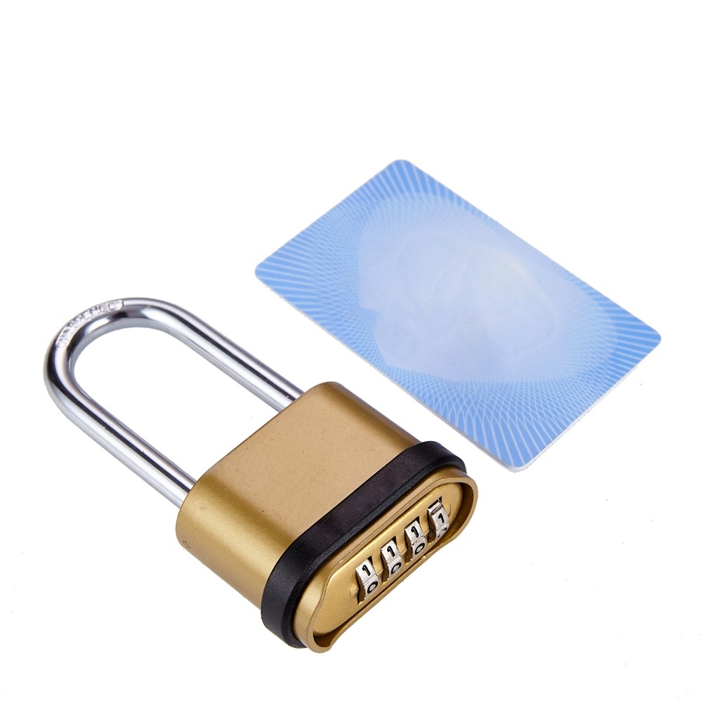 1 PCS Long Combination Lock Padlock, Extended Lock Hook Bottom E3X31788