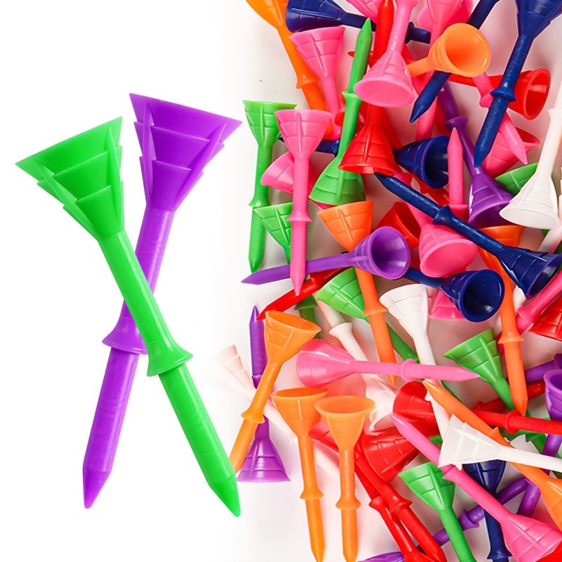 120pcs Premium Golf Tees Plastic Long Tees 3 1/4",Durable Low Friction