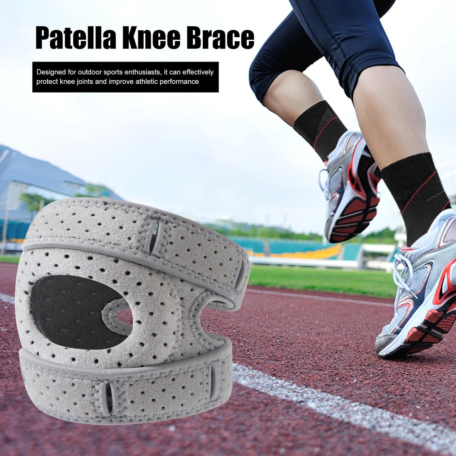 Knee Brace Support Neoprene Patella Stabilizing Compression Straps Adjustable T