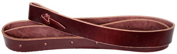 Showman 6' x 1 3/4" LEATHER LATIGO TIE STRAP w/ Punched holes Tie strings Horse