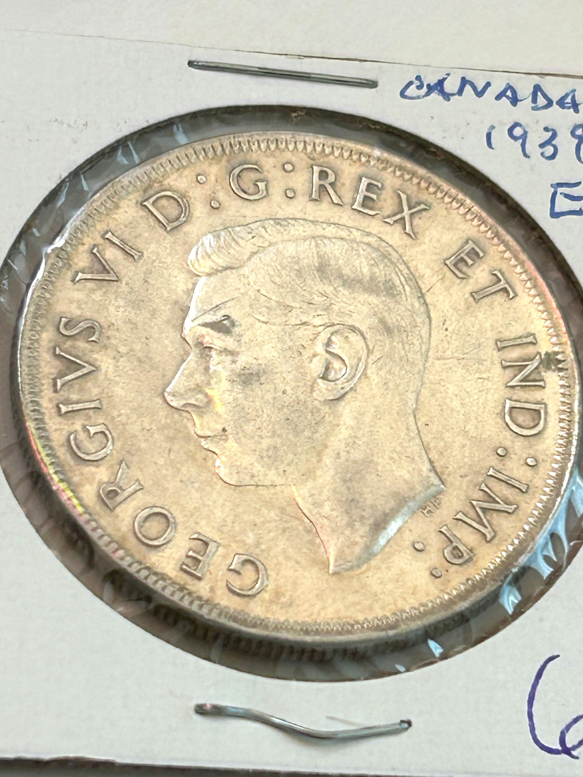 1939 Canada Silver Dollar  Vintage NICE GRADE WITH TONING #67