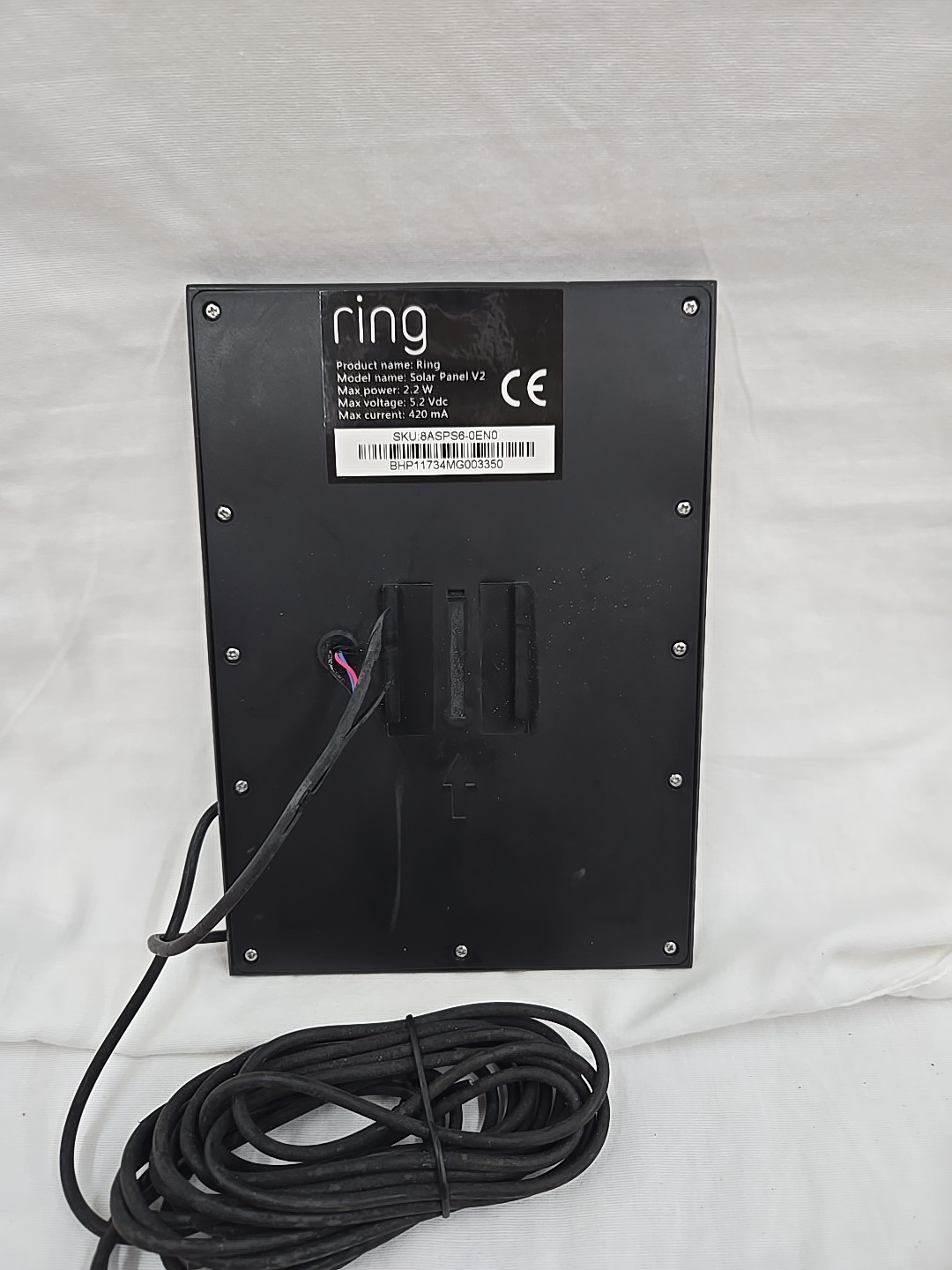 Ring Solar Panel Micro USB Plug - V2