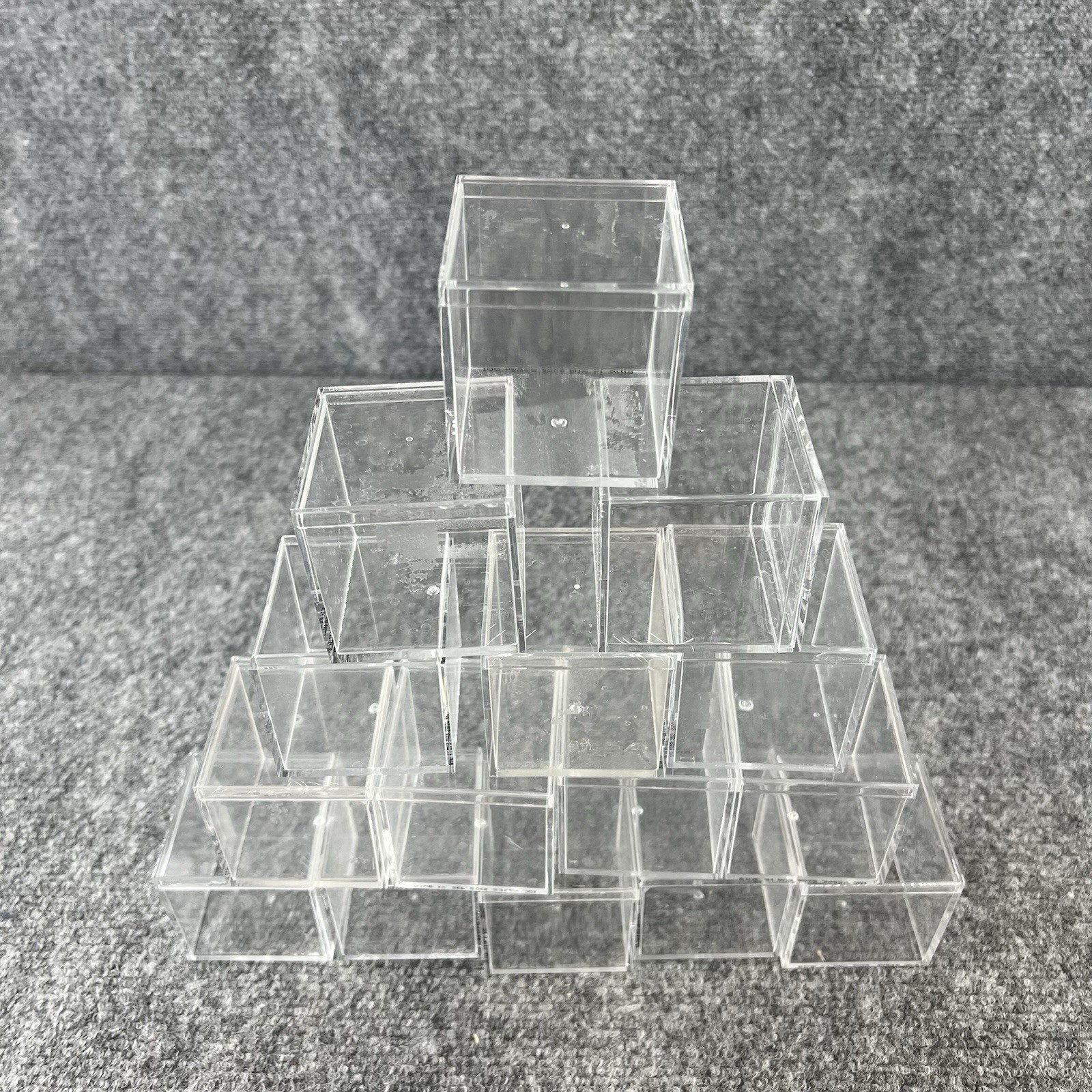 Small 2” Cubes Boxes With Lids Lot Of 48 Storage Crafting Organization Art