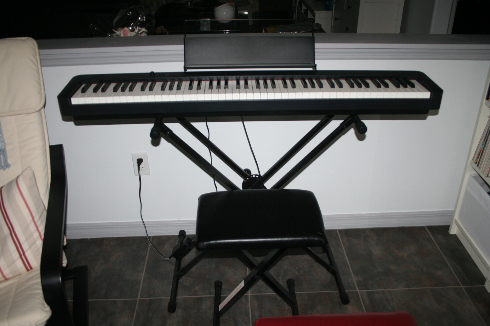 Casio CDP-S110 Digital Piano with Stand Bench Black Local Pick Up ONLY