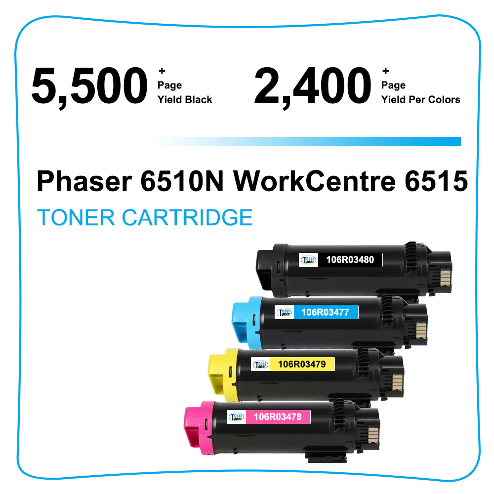 Color Toner Cartridge for Xerox Phaser 6510 WorkCentre 6515 dn dni n 106R03480