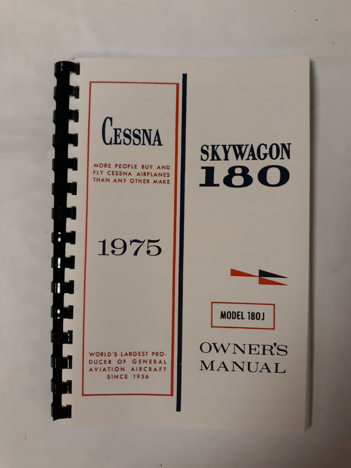 Cessna 1975 Skywagon 180J Owner's Manual D1040-13-RAND-600-7/ 74 Copy