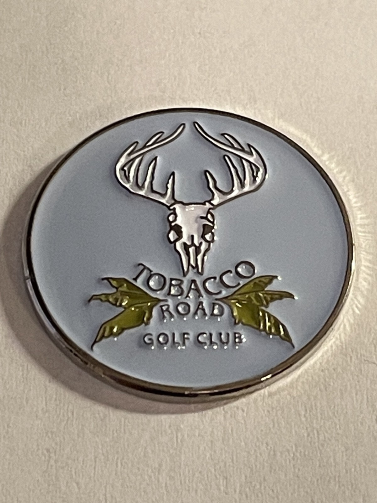 Rare Tobacco Road Golf Club 1" Coin Golf Style Marker - Sanford, North Carolina