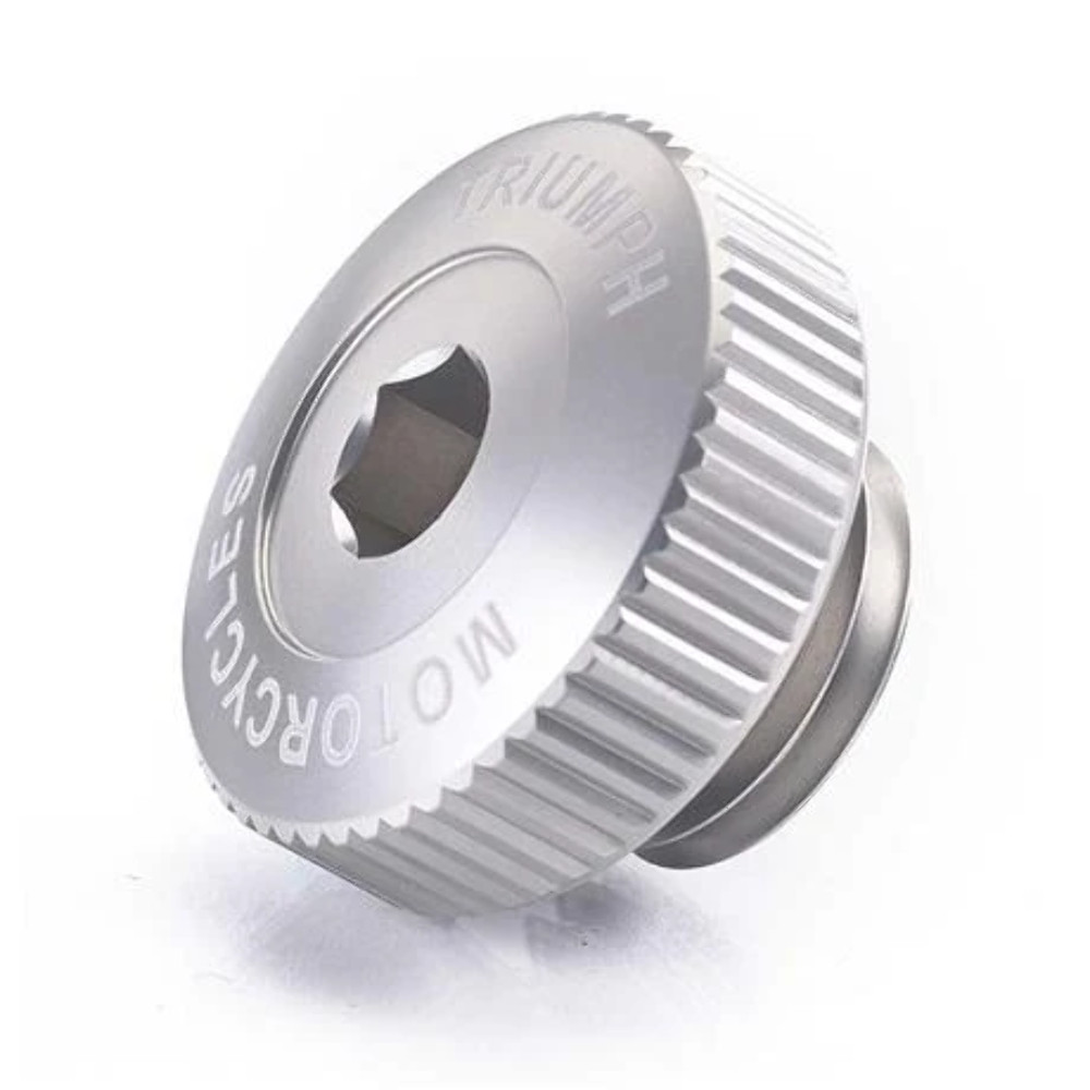 Triumph Modern Classics Oil Filler Cap, Machined, Clear - A9610241