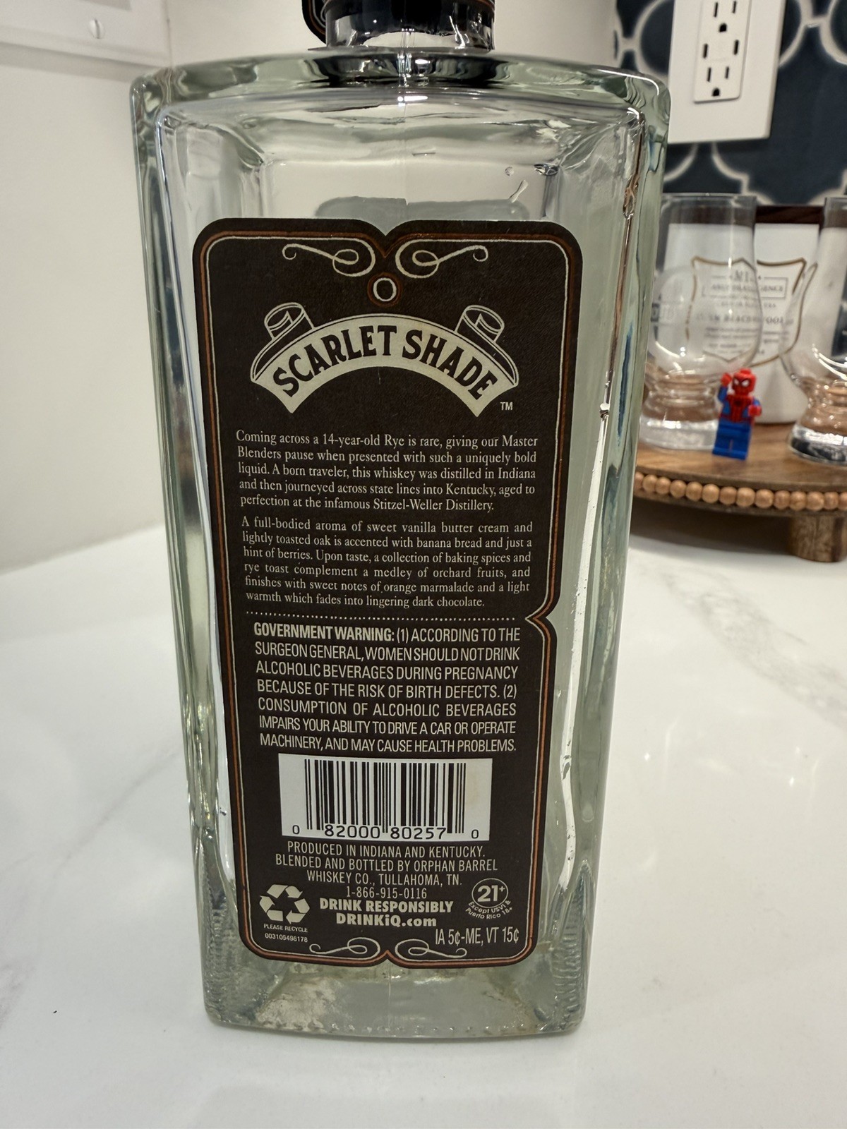 Orphan Barrel Scarlet Shade Empty Bottle AGE 14 Years