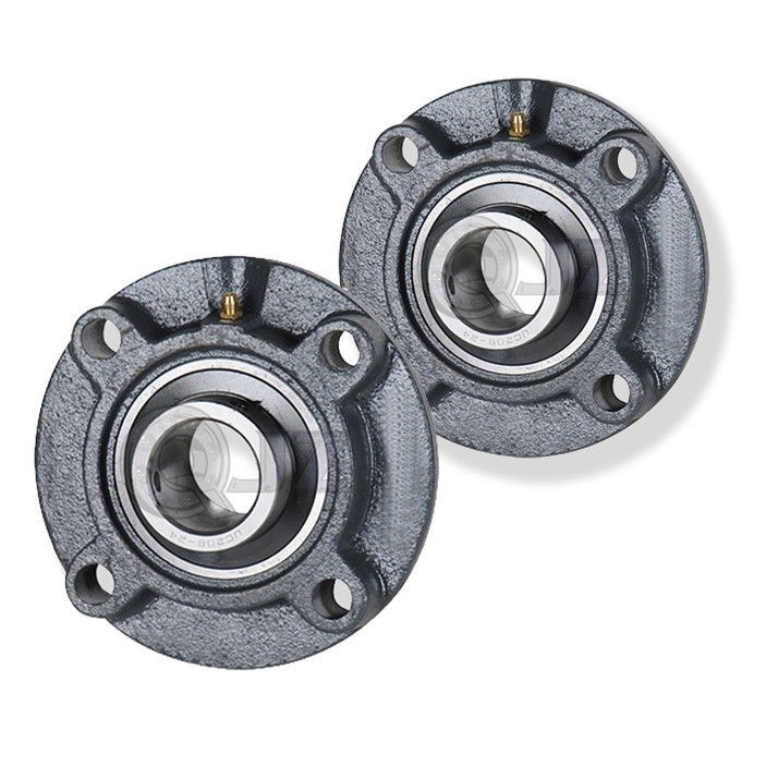 2x 1.9375 in 4-Bolt Piloted Flange Cast Iron UCFC210-31 Mounted Bearing New