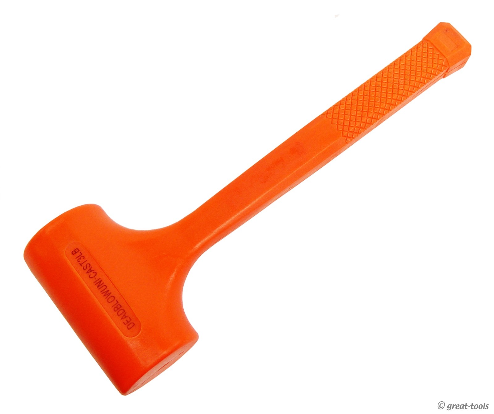 3-LB DEAD BLOW HAMMER – orange deadblow hammers – shock absorbing shot tool