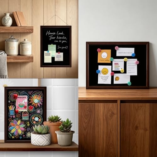Magnetic Chalkboard 11.8" x 15.7" – Rustic Wall-Mounted Blackboard for