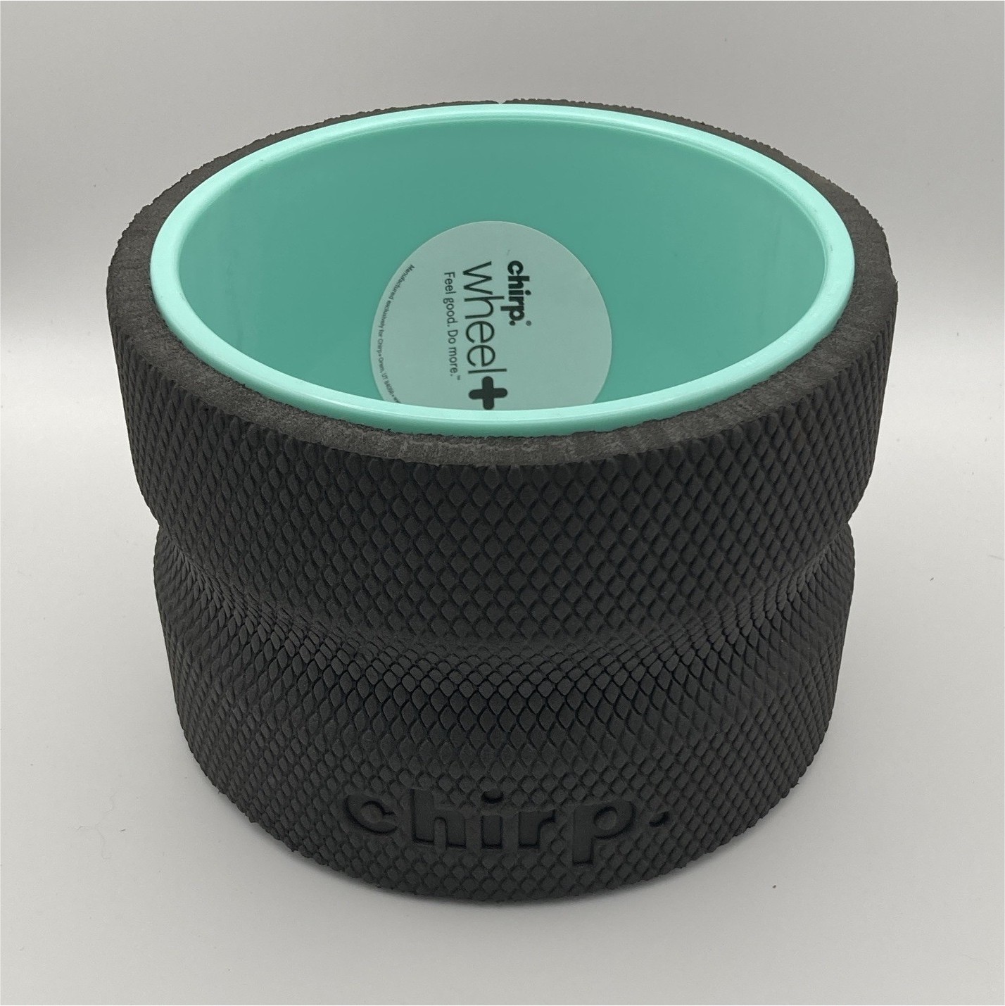 6” Chirp Wheel+ Black/Mint Textured Hollow Foam Roller for Back Yoga Training
