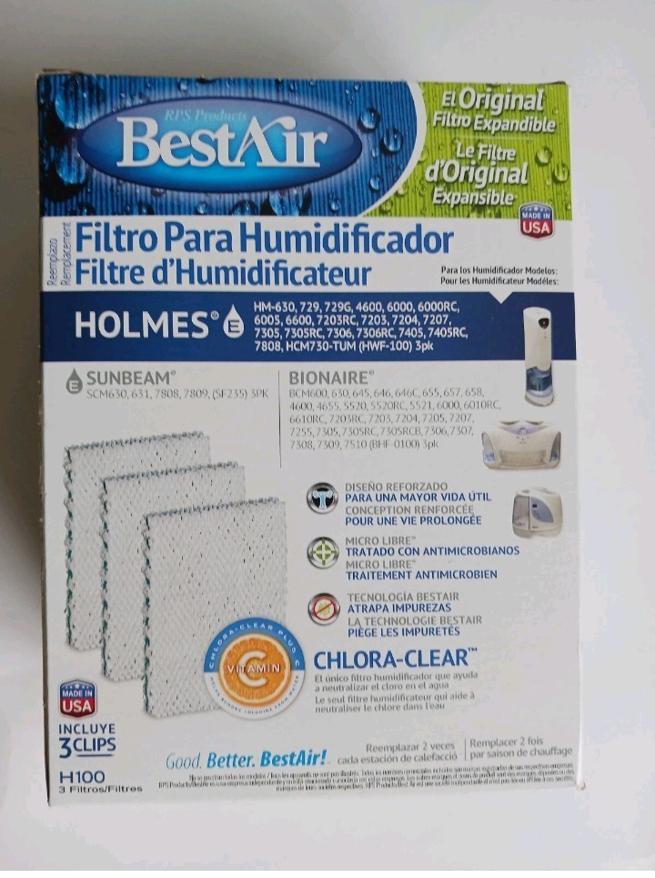 BestAir H100 Humidi Wick Humidifier Filter - Pack of 3