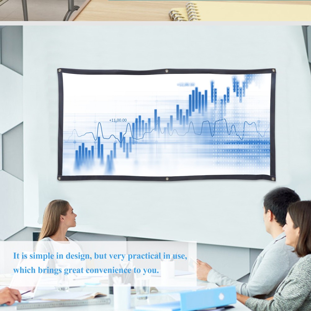 Tabletop Projector Screen with Stand Home Projection Portable Folding