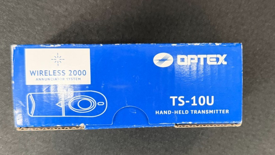 Optex TS-10U Wireless 2000 Hand-Held Transmitter Annunciator System New In Box