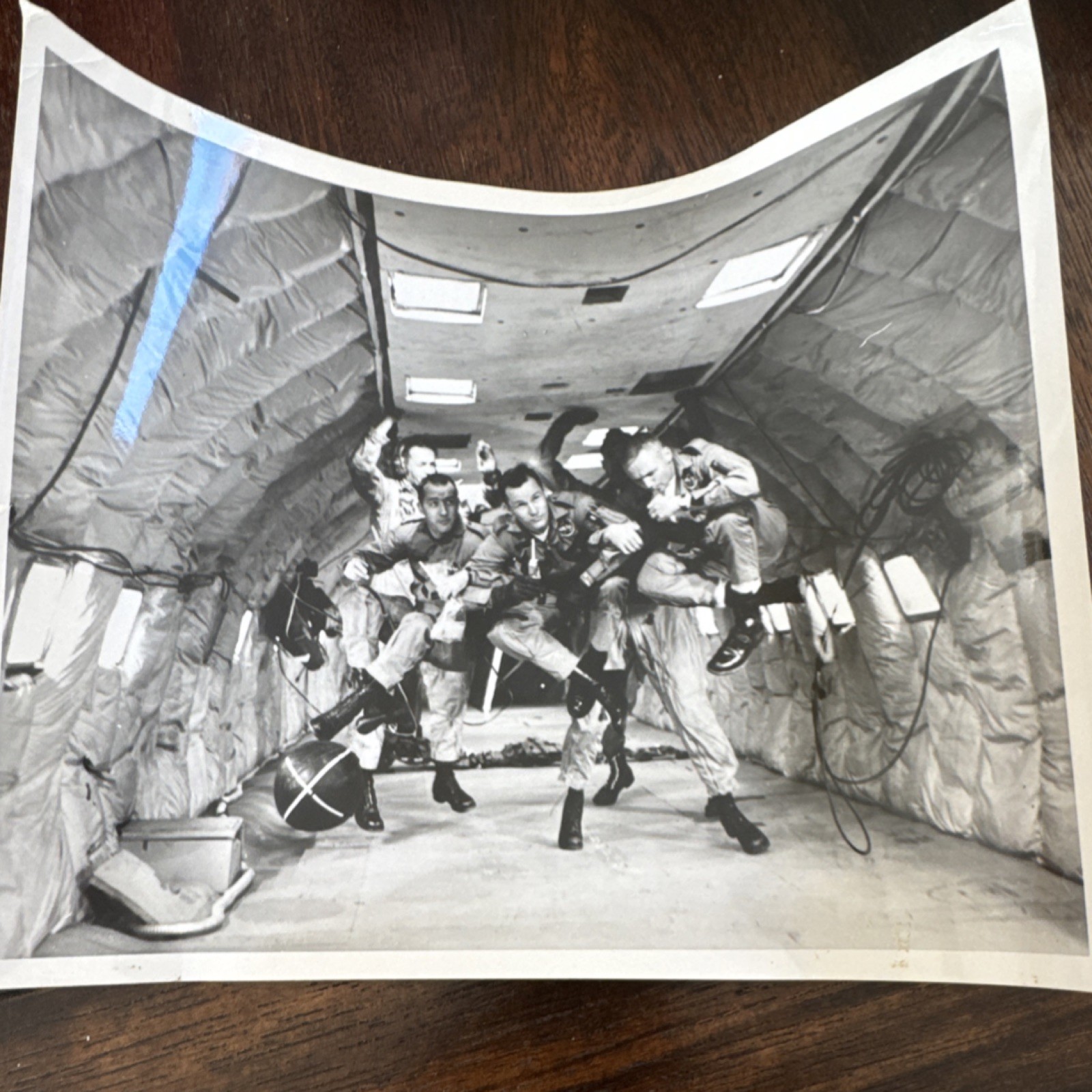 NASA Astronaut Trainees Weightless Flight Press Photograph 1963 Neil Armstrong