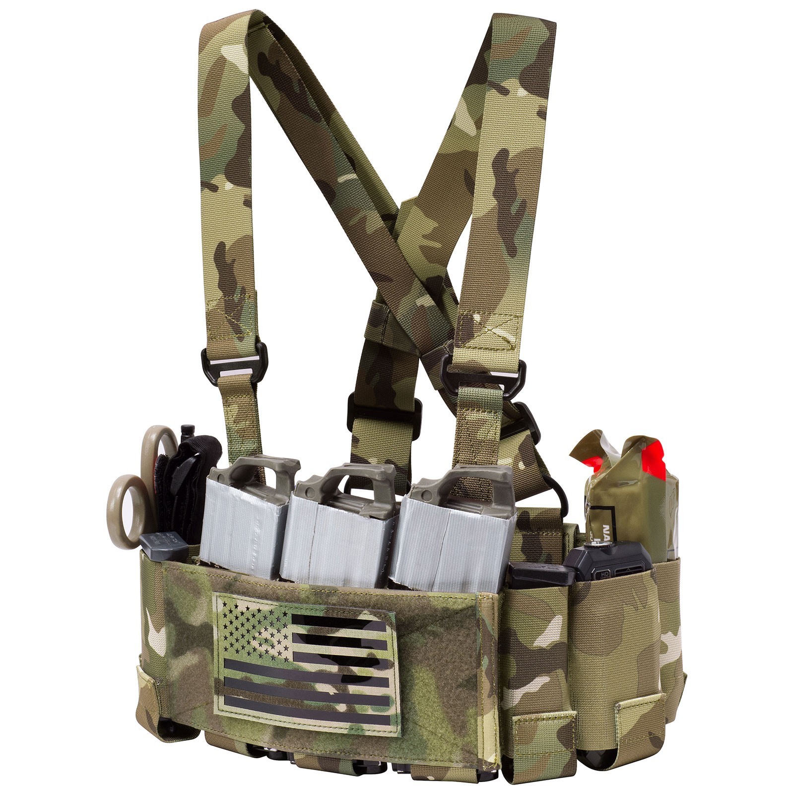 Tactical 5.56 Ready Rig Chest Rig Elastic Cummerbund Concealed Lightweight Vest