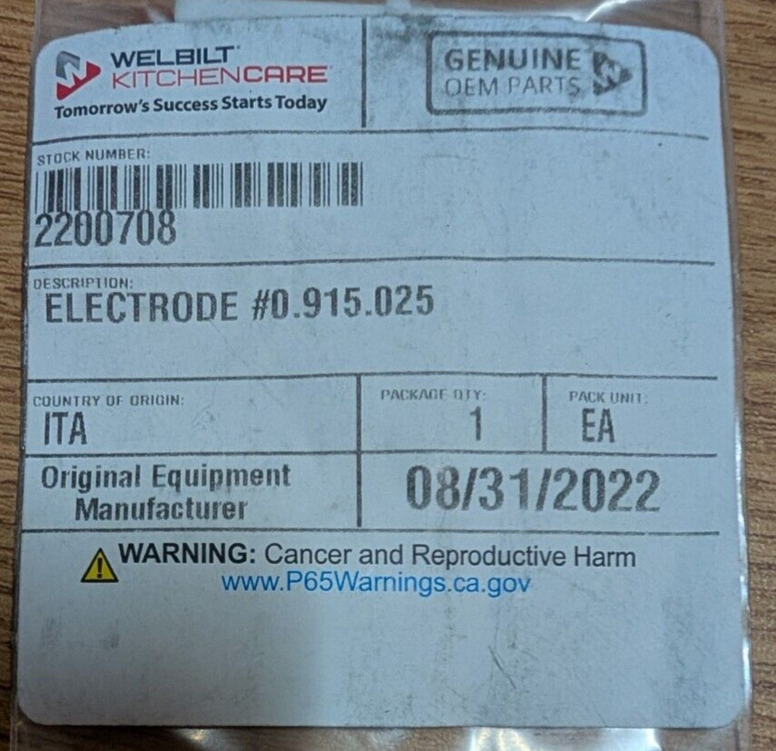 2200708 Garland Spark Electrode Genuine OEM