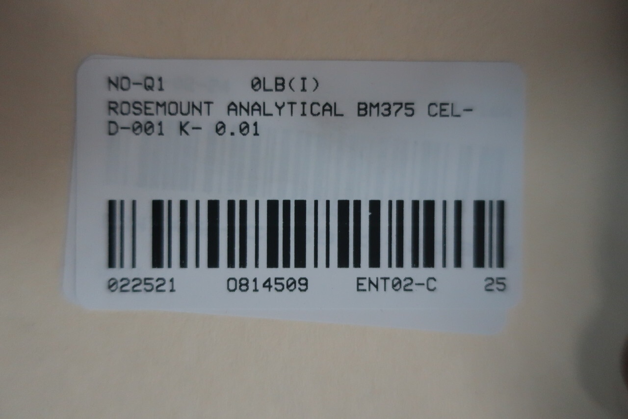 Rosemount Analytical CEL- D-001 K- 0.01 Flow Cell