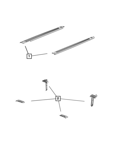 MOPAR PARTS 68292865AC Roof Luggage Carrier Cross Rail Bolt