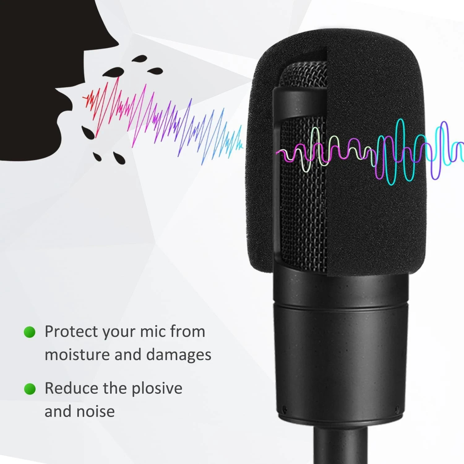 Adjustable Desk Mic Stand with Shock Mount for Audio-Technica AT2020