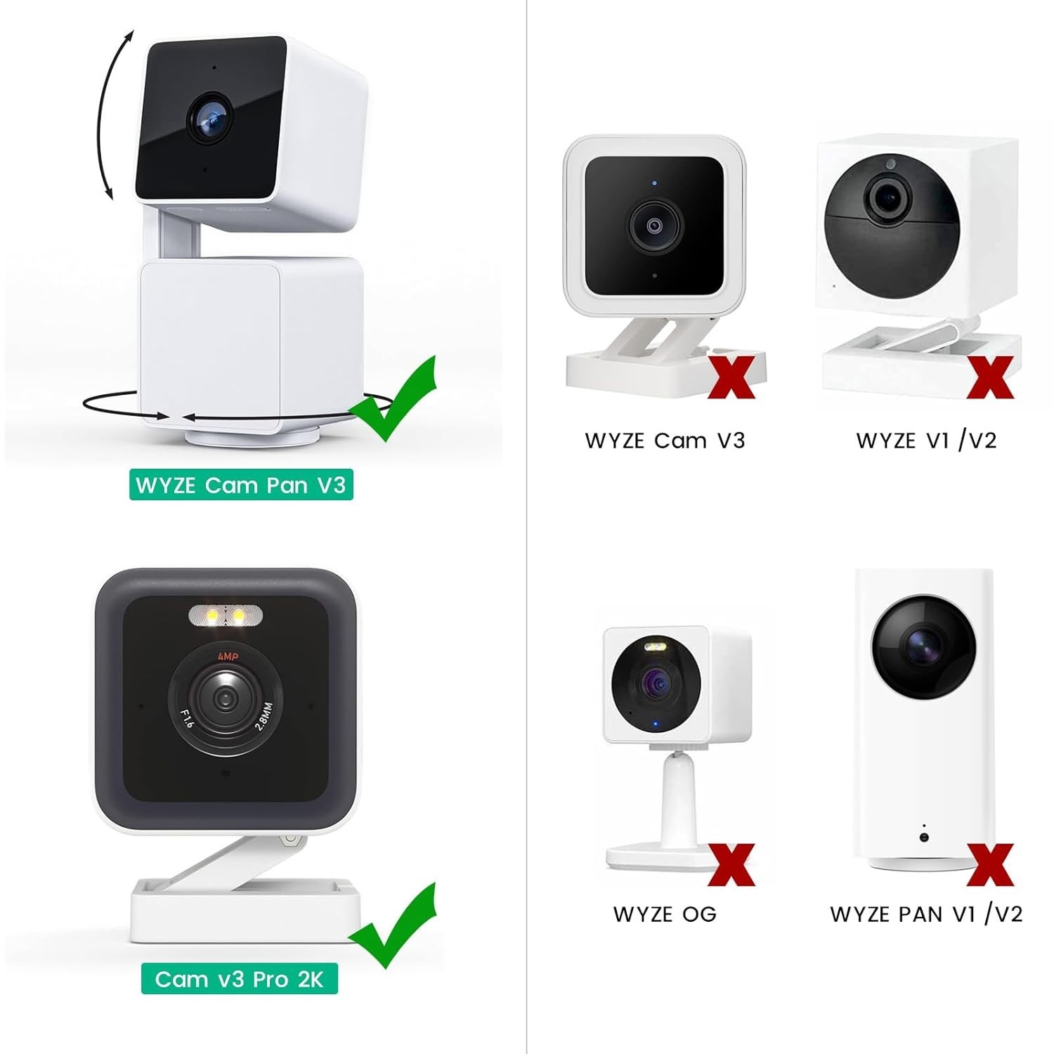 Flat 30 ft USB 2.0 Cable for WYZE Cam V3 - Easy Installation & Space-Saving