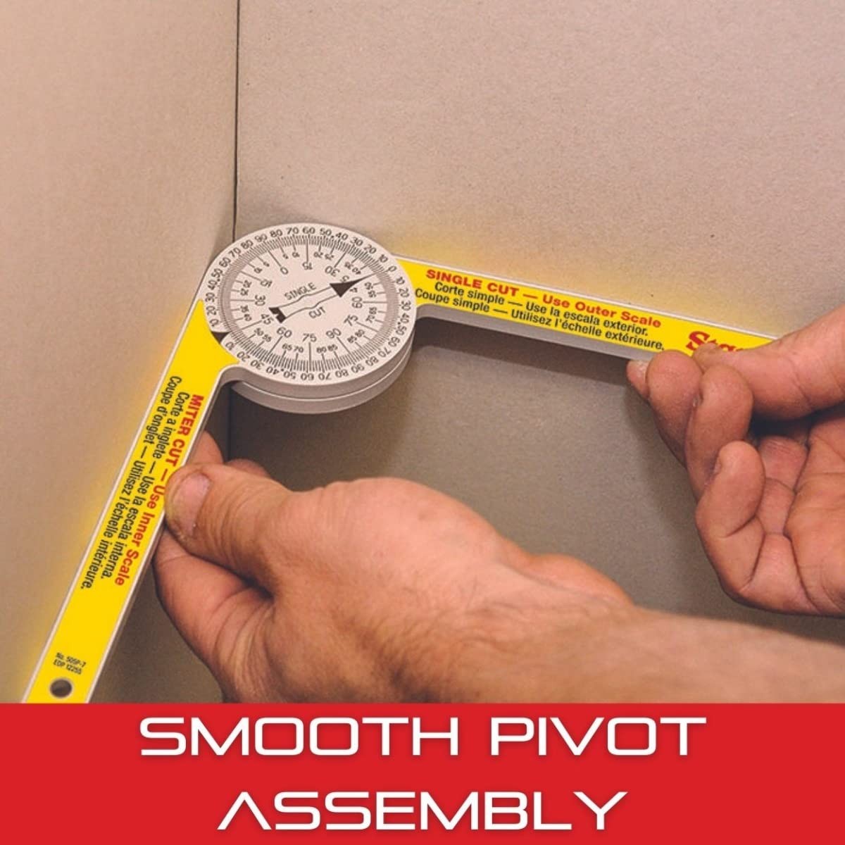 Starrett ProSite Miter Protractor Angle Finder with Two Laser Engraved Scale...