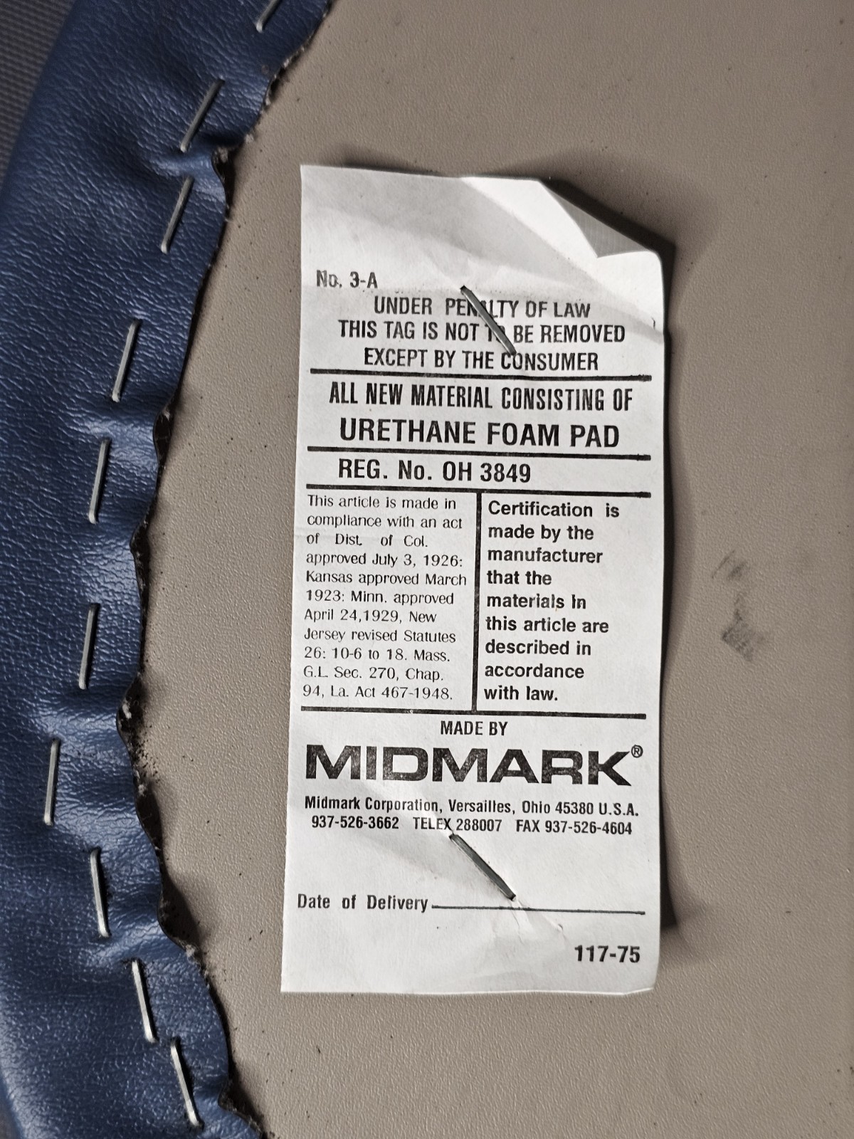Ritter 195 Exam Stool Pneumatically Adjustable Midmark USA