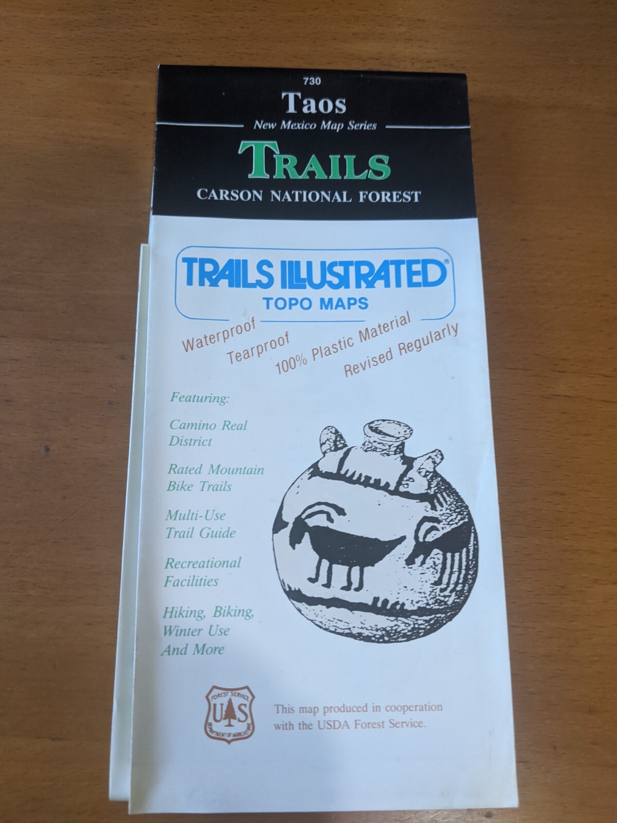 Waterproof Topo Map Taos New Mexico, Trails Illustrated 1994 EXCELLENT CONDITION