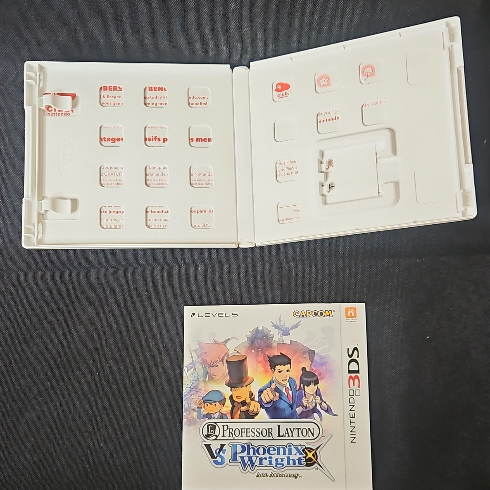 Nintendo Professor Layton vs Phoenix Wright Nintendo 3DS Case And Mannual Only