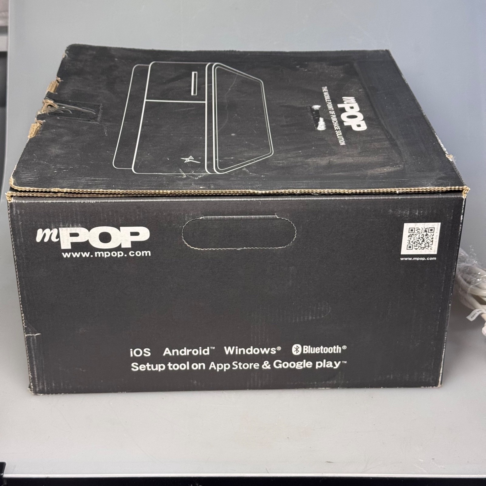Star Micronics mPOP POP10 Receipt Printer Cash Drawer White POS Bluetooth USB
