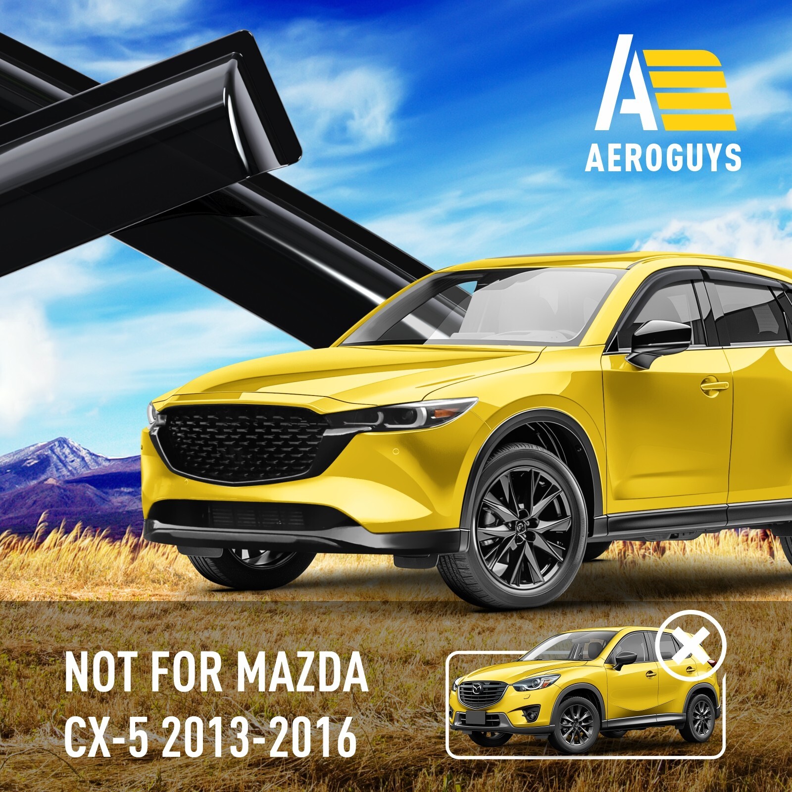 Rain Guards Vent Visors Shade for 2017-2025 Mazda CX-5
