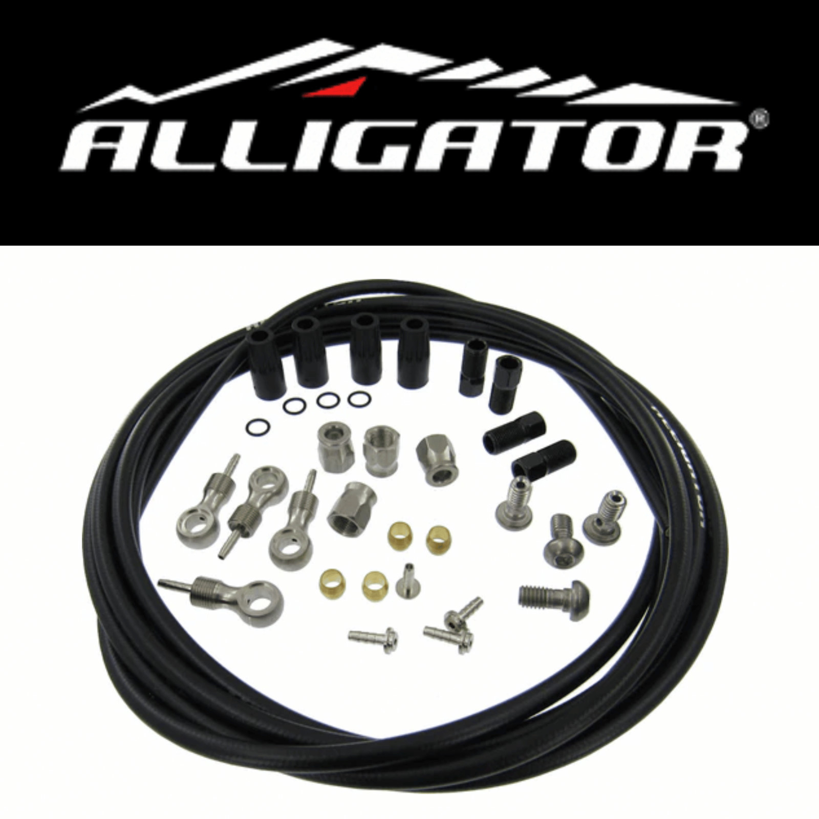 Alligator HydraHose Ultimate Hydraulic Hose Kit for Shimano 5mm  HK-UL5024 Black