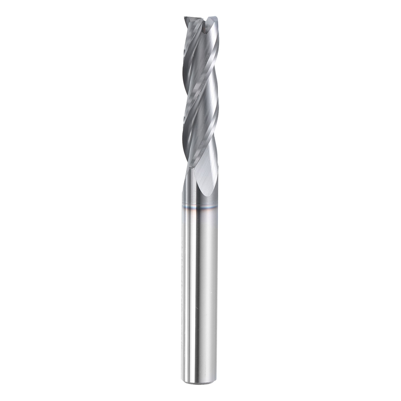 Spiral Router Bit 1/4"x1/4"x1"x2-1/2" AITiN Coat 3 Flutes 30 Degree HRC49-51