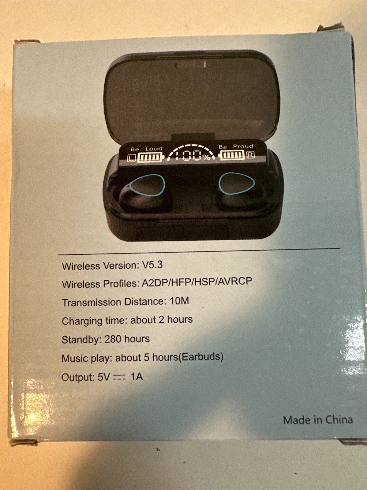 Wireless Earbuds Bluetooth - Damix V5.3 BT Wireless for iOS/Android/Laptop.