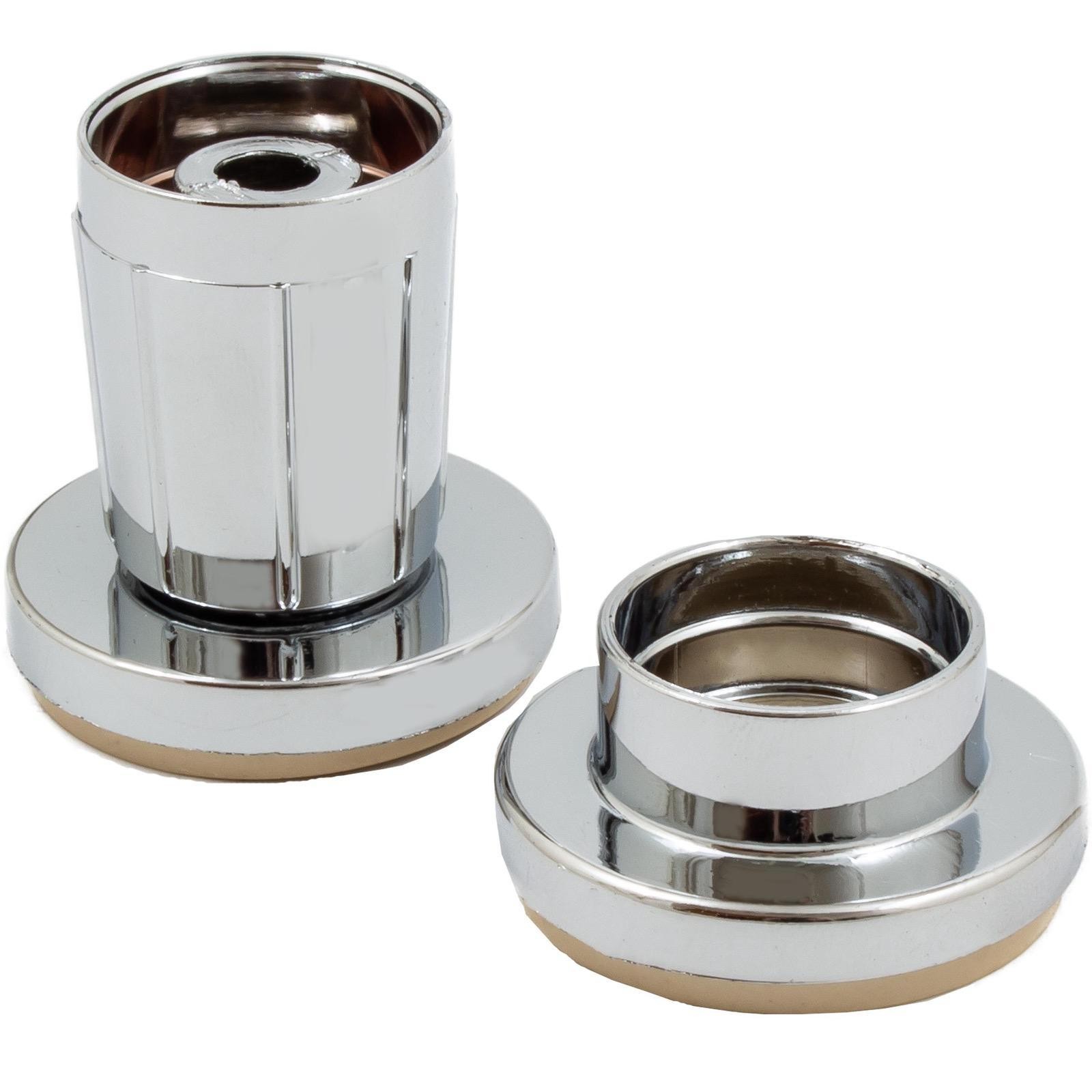 Flanges for Economy Shower Rod, Adjustable, ABS Chrome, Polished Chrome by Stone