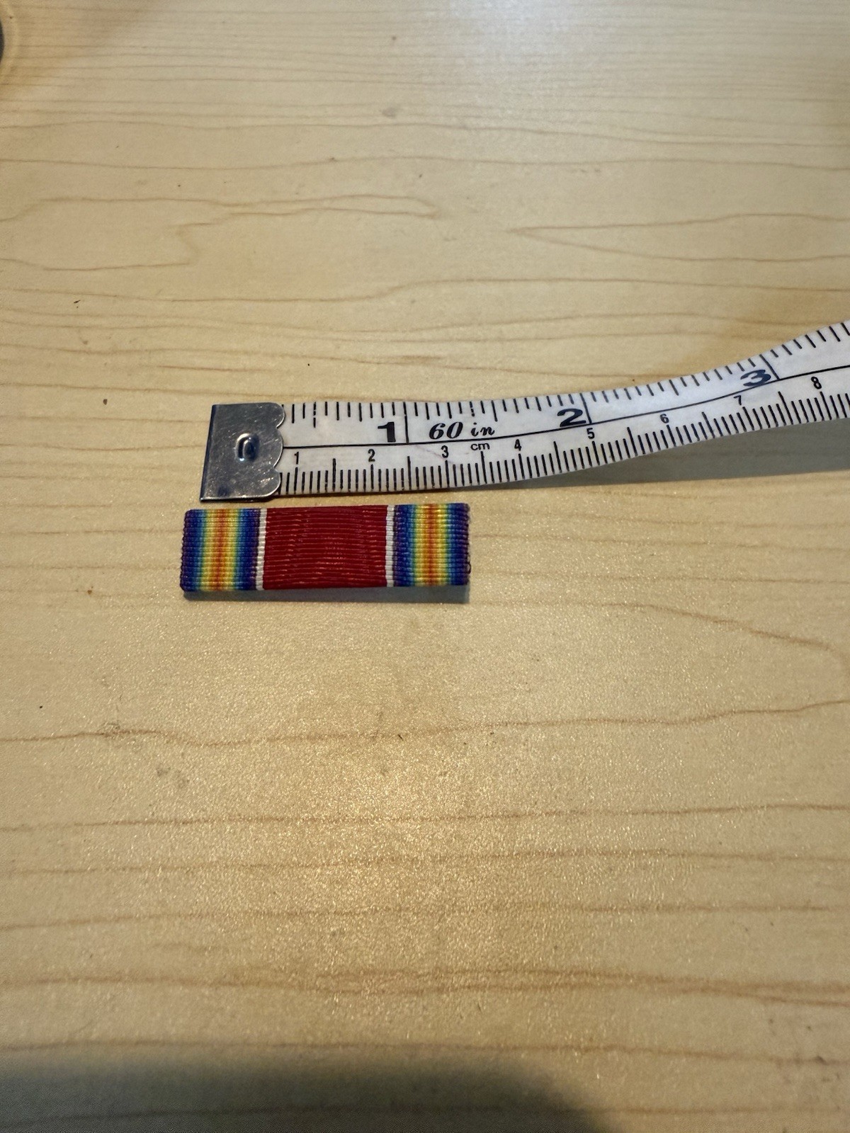 Vintage WWII WW2 World War II Victory Pinback Ribbon Bar Unissued Original ￼￼
