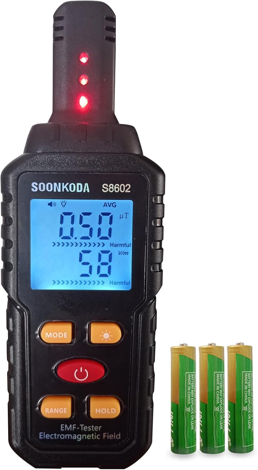 3 in 1 EMF Meter,Emf Reader,Electromagnetic Field Radiation Detector,Emf for Ho