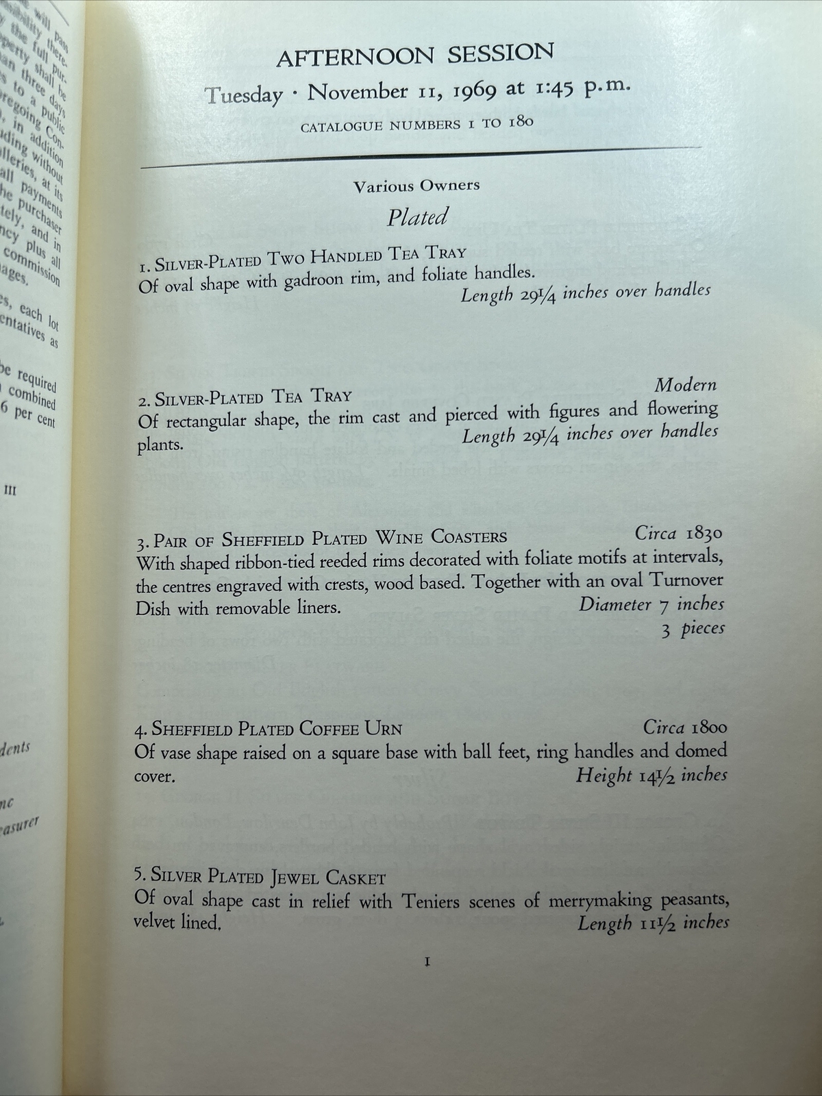 Parke-Bernet Catalog: Josephine, Countess Annesley (Lusitania Survivor)-Priced