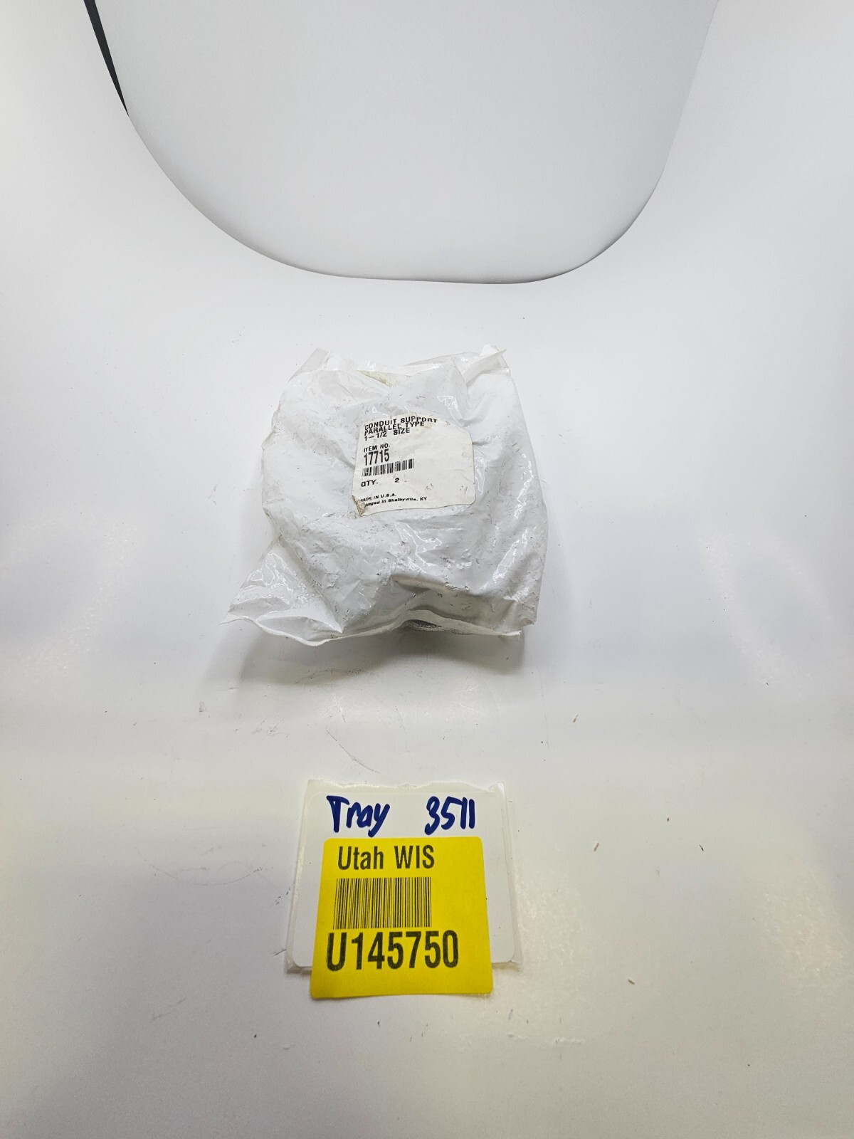 ( QTY 2 ) CONDUIT SUPPORT PARALLEL TYPE Beam Clamp Galvanized 1-1/2 SIZE 17715