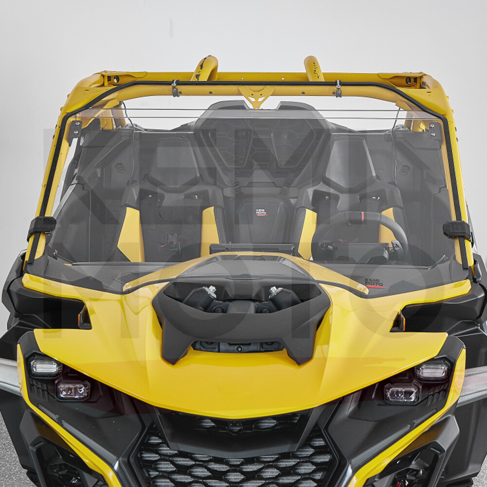 UTV Front Full Windshield Scratch Resistant for Can Am Maverick R/ MAX 2024-2026