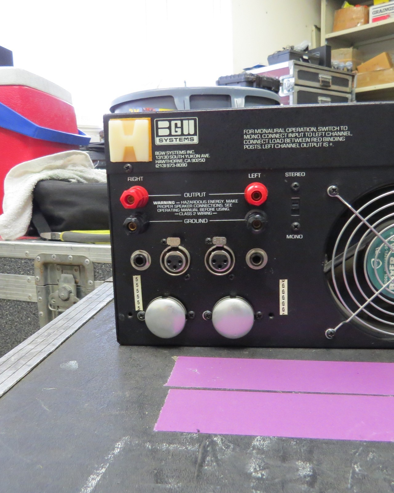 BGW 750B Stereo Power Amplifier TESTED
