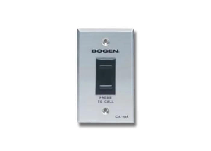 Bogen CA10A Wall Plate Call-In Switch with SCR 2-Position, Single-Gang, Aluminum