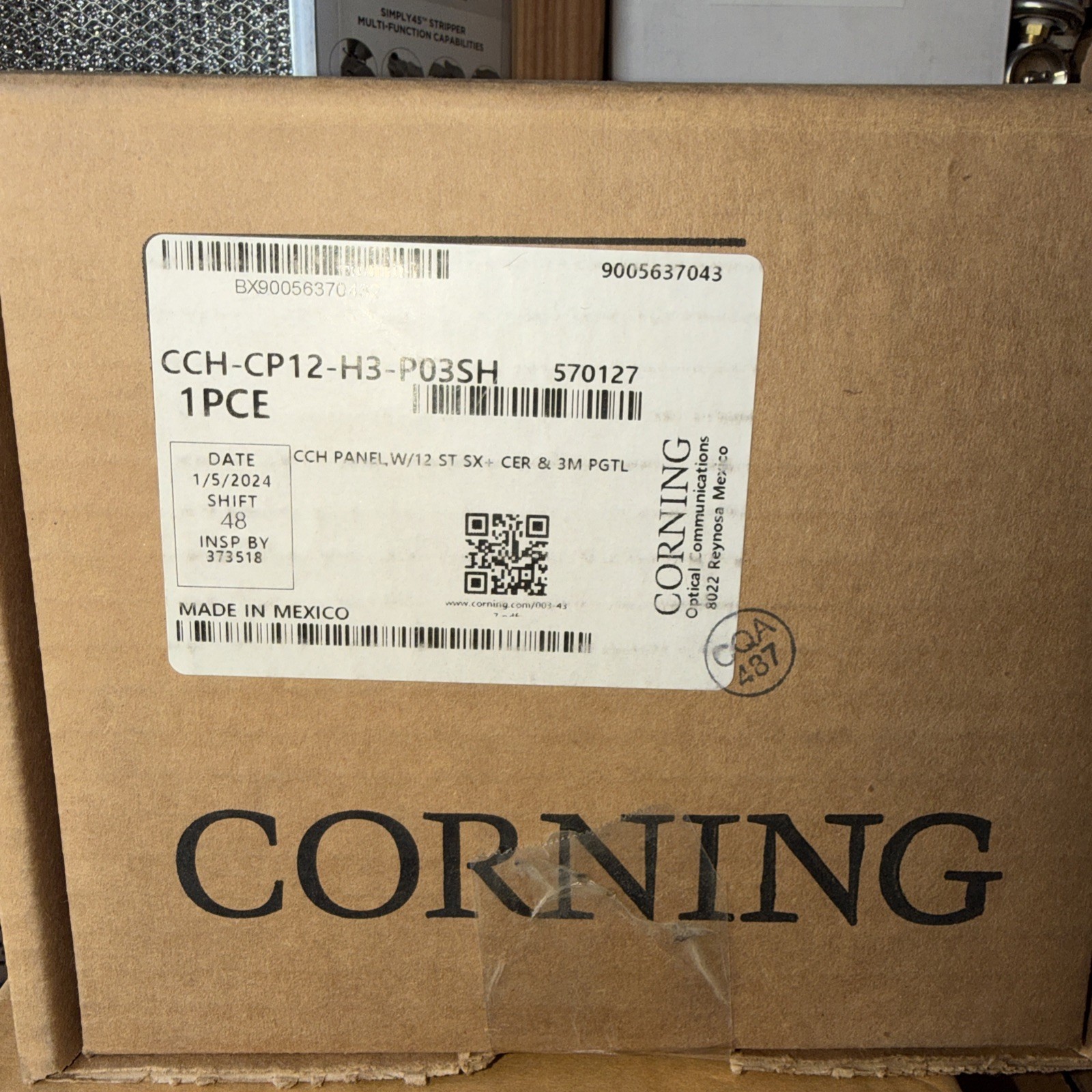 New! Corning CCH-CP12-H3-P03SH
